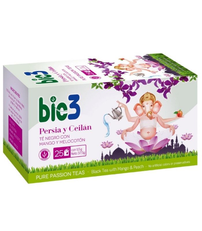 Bie3 Persia y Ceylan - auténtico té negro con mango y melocotón