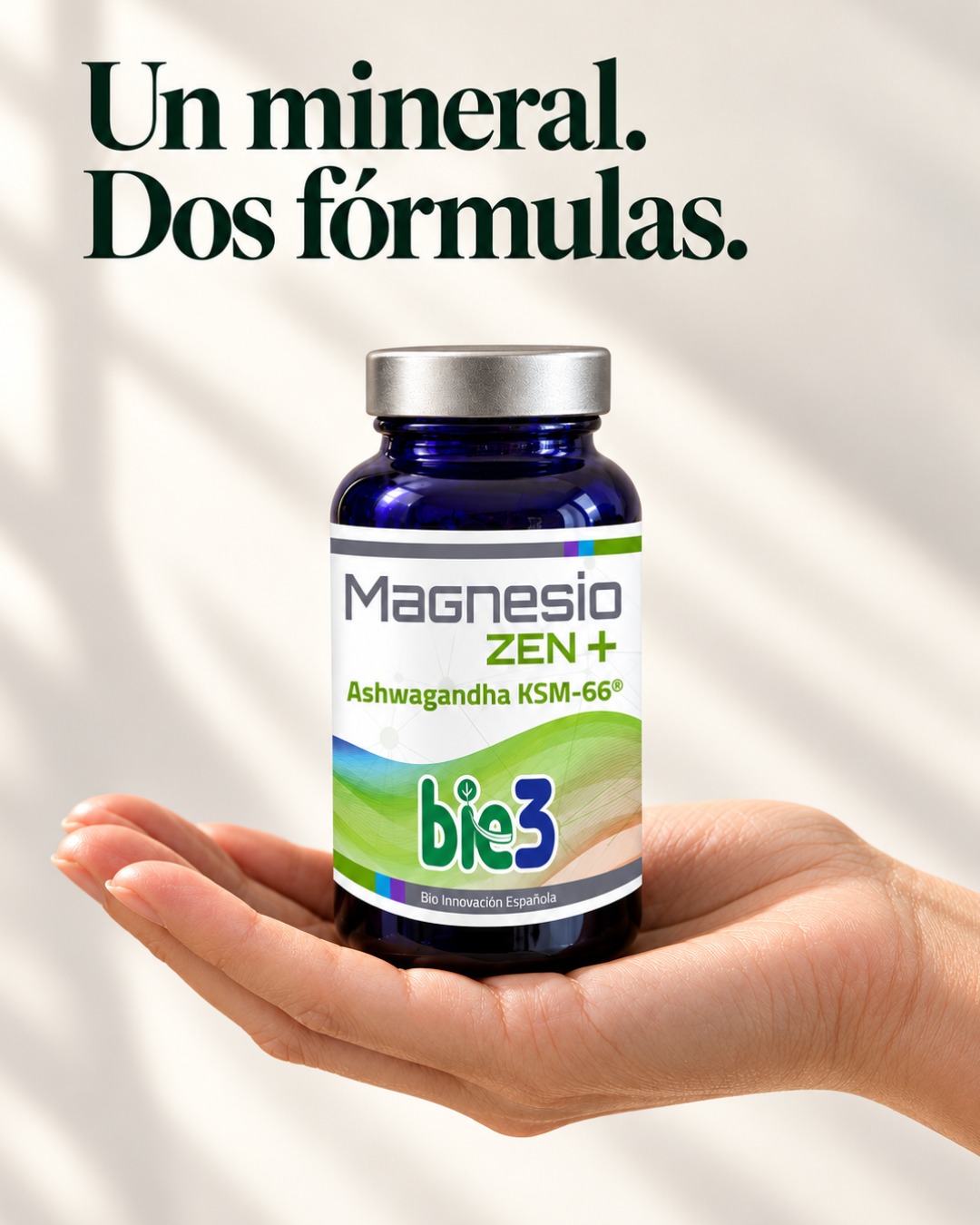 Un mineral. Dos fórmulas. ¿Qué cambia entre ellas? 🔎

Ayer conocimos bie3 Magnesio PURE, con magnesio en forma de bisglicinato.

Hoy completamos la pareja con bie3 Magnesio ZEN+, una fórmula que combina magnesio, vitamina B3 y ashwagandha KSM-66®.

🧠 El magnesio y la vitamina B3 contribuyen al funcionamiento normal del sistema nervioso y a la función psicológica normal.

⚡ Ambos nutrientes también ayudan a disminuir el cansancio y la fatiga.

🌿 ¿Y qué es KSM-66®? Es un extracto estandarizado de raíz de ashwagandha. ZEN+ aporta 500 mg de este ingrediente por dosis diaria de dos cápsulas.

Dos fórmulas, distintas composiciones. Conocer sus diferencias te ayuda a elegir con el asesoramiento de tu farmacia. 💚

#bie3 #bio3 #Magnesio #MagnesioZENplus #Ashwagandha #Farmacia #b3
